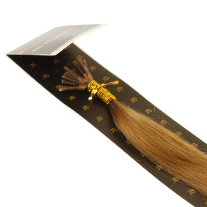 Just Beautiful Hair and Cosmetics 40 cm Real Hair Strands/0.5g) with Stick I-Tip Micro Hair Extensions - Image 1
