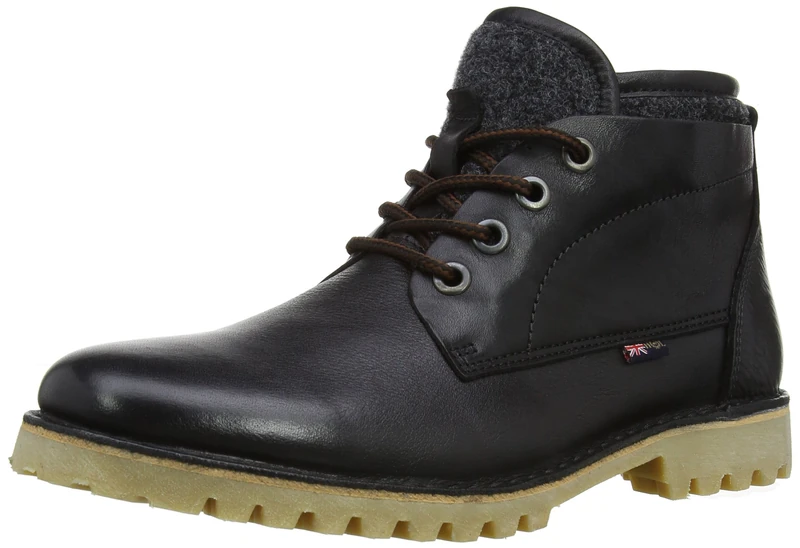 Henri Lloyd Mens Elmsett Chukka Boots F92212 Black 11 UK, 46 EU