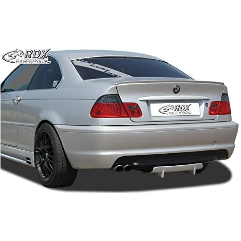 RDX Racedesign Rear bumper skirt 'Diffusor U-Diff' compatible with BMW 3-Series E46 1999-2007 (PU)