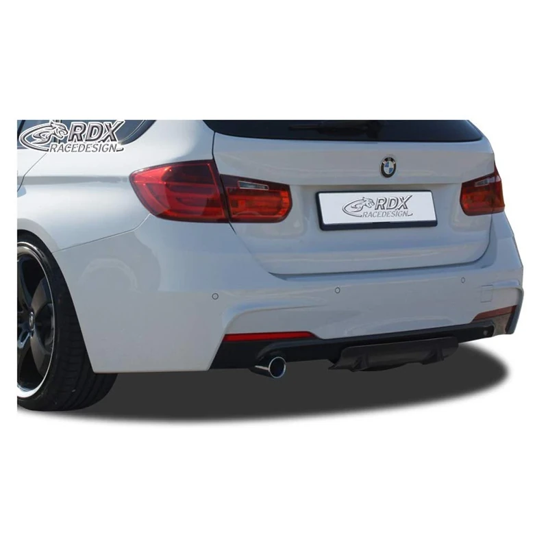 RDX Racedesign Rear bumper skirt 'Diffusor U-Diff' compatible with BMW 3-Series F30/F31 2012-2018 incl. M-Technic (PU)