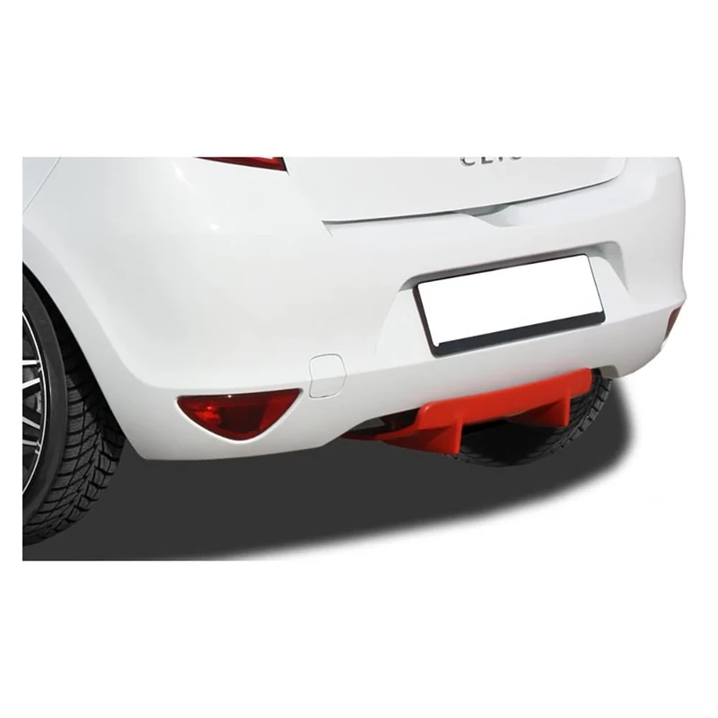 RDX Racedesign Rear bumper skirt 'Diffusor U-Diff' compatible with Renault Clio III HB 2005-2012 (PU)