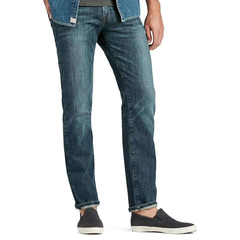 Lucky Brand Men's 221 Straight Jean, Blue/Gold, 34W x 32L
