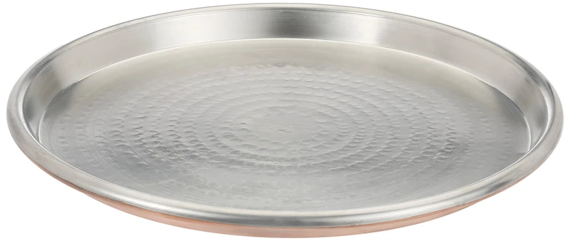 BLINKY Vigor 94080-45 Round Baking Tray in Tin-Plated Copper, 3 cm Edge, 45 cm in Diameter