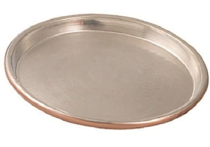 Vigor Blinky 94080-50 Round Baking Tray in Tin Plated Copper, 3 cm Edge, 50 cm Diameter