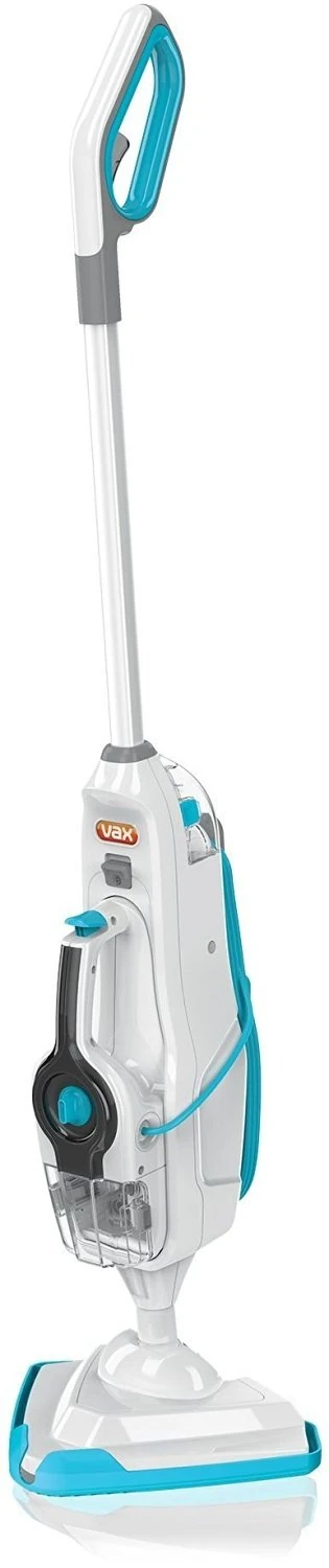 Vax Steam Fresh Combi Classic Steam Cleaner, Portable Handheld and Floor Steam Mop, Detergent and 10 Accessories for the Oven, Bathroom and Home, Easy to Carry, 1600W, 3.7kg, White / Blue, S86-SF-CC