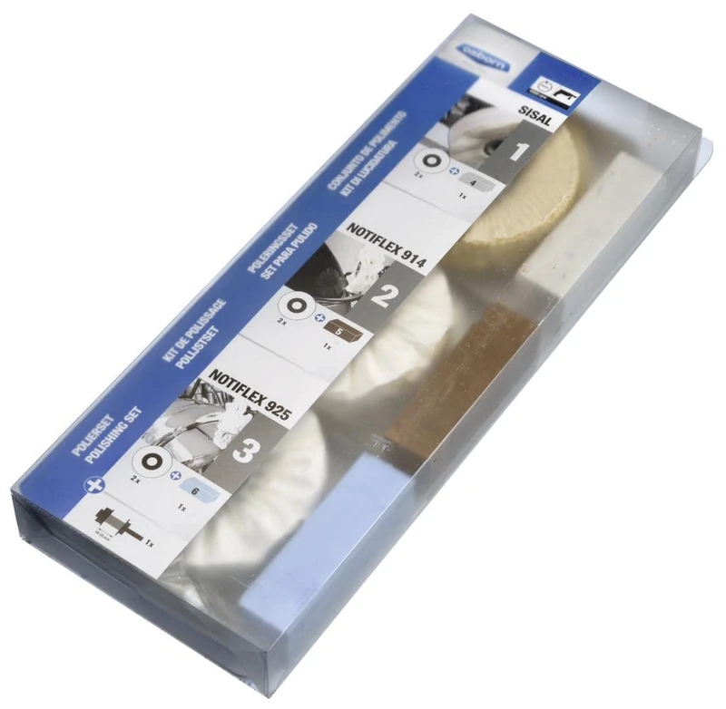 Osborn 8603600010 Polishing Kit "Profi", 0 V, Multi-Colour, Set of 10 Piece