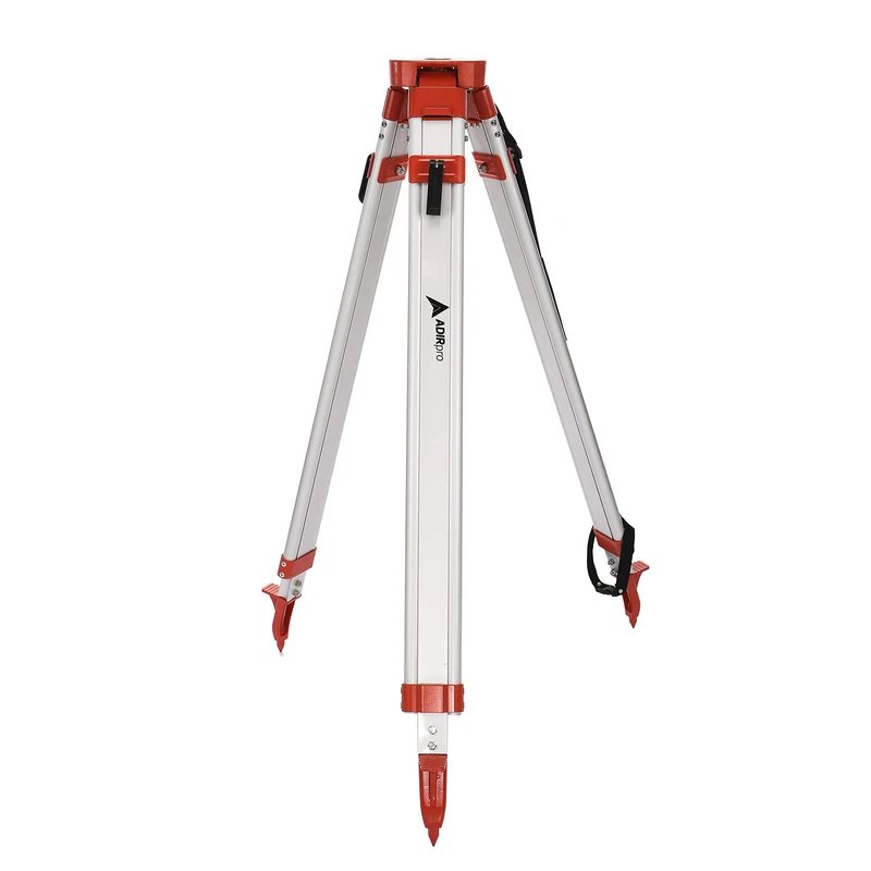 AdirPro Aluminum 5/8-Inch 11-Threaded Flat Head Heavy Duty Contractor Tripod with Quick Clamp (Orange) - Image 1