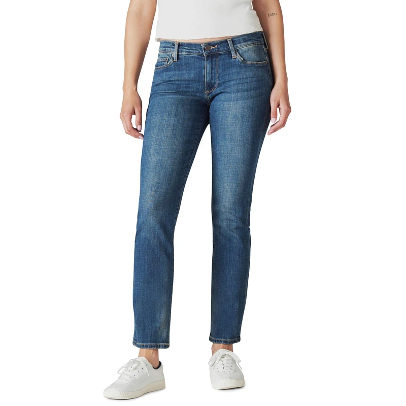 Lucky Brand Women's Mid Rise Sweet Straight Jean, Tanzanite, 27W x 30L