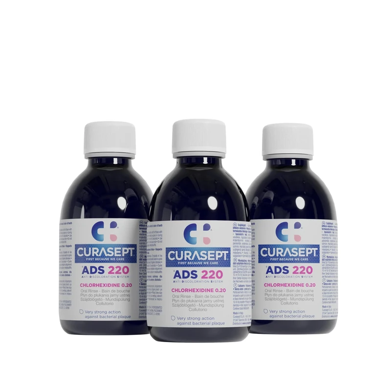 Curasept Mouthwash 0.2% 200ml - Pack of 3