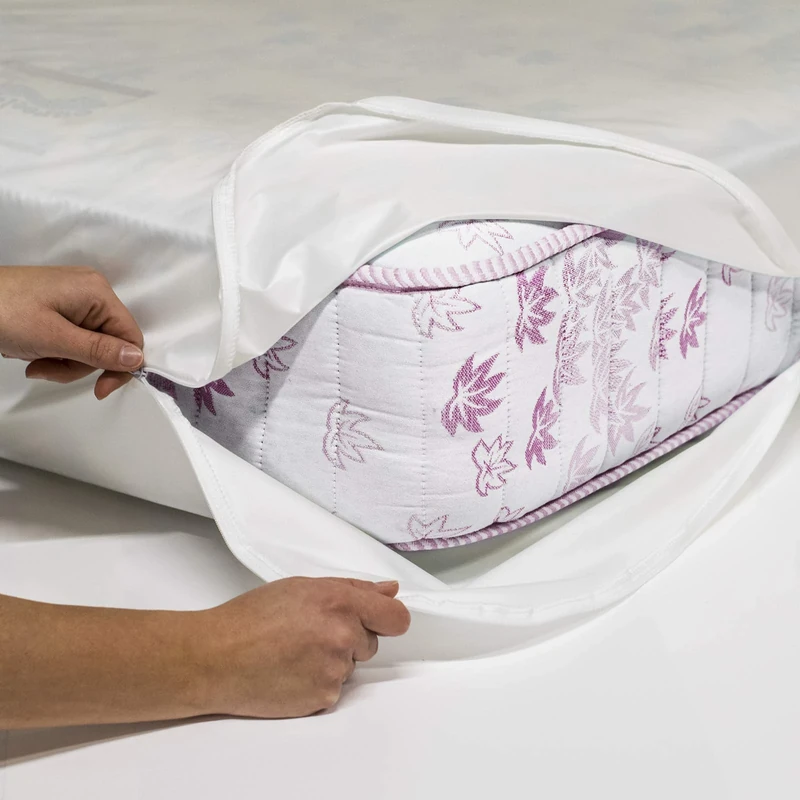 Allergosystem Dream Dust Mite Set Consisting of Mattress Protector with Zipper for Single Bed and 1 Pillow Case, Polyester, 90 x 200 x 20 cm and 50 x 80 cm