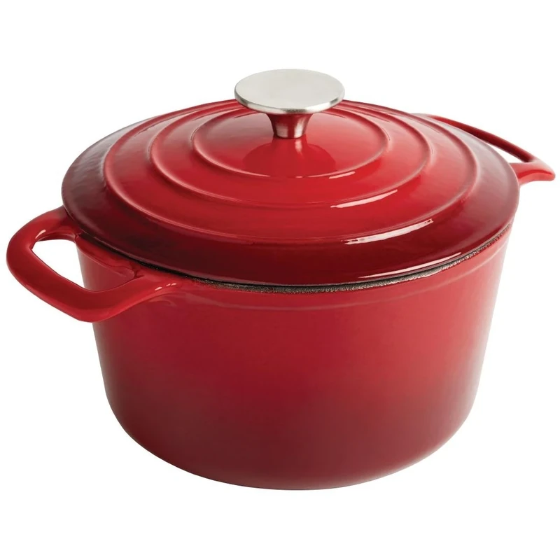 Vogue Round Casserole Red - 205mm 3 1/5Ltr