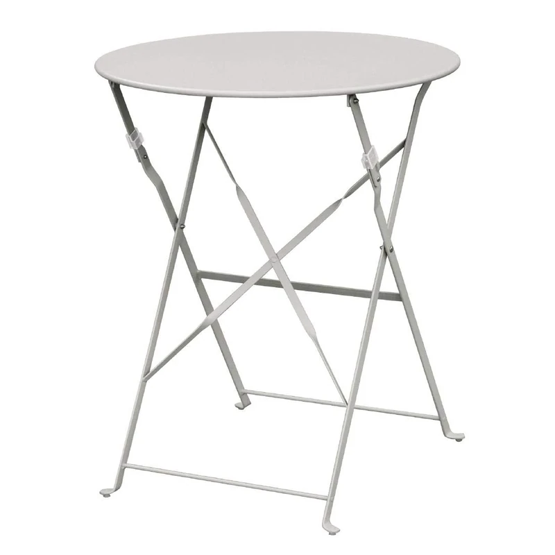Bolero Grey Pavement Style Steel Table 595mm Powder Coated Steel - New Features