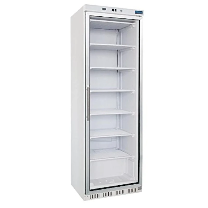 Polar Refrigeration C-Series 500W Glass Door Display Freezer 365 Litre, White, -20°C to -10°C, 1855(H) x600(W) x620(D) mm, Energy Rating C, 6 Shelves, R290 | CB921