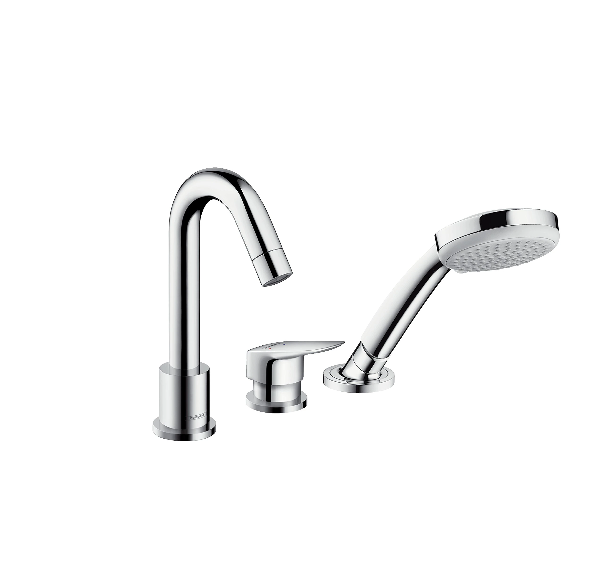 hansgrohe Logis 3-hole rim-mounted Bath Mixer, chrome