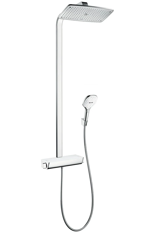 hansgrohe Raindance E Showerpipe 360 1jet EcoSmart 9 l/min with thermostatic shower mixer