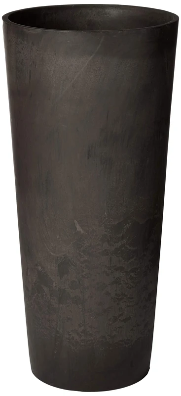 Arcadia Dark Charcoal Marble S32DCM Contempo Tall Round Planter, 13 by 28-Inch