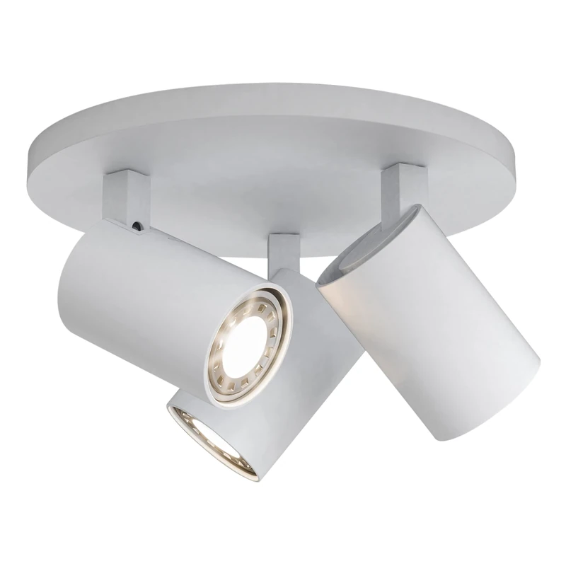 Astro Ascoli Triple Round Indoor Spotlight (Textured White), GU10 Lamp, Designed in Britain - 1286002 - 3 Years Guarantee