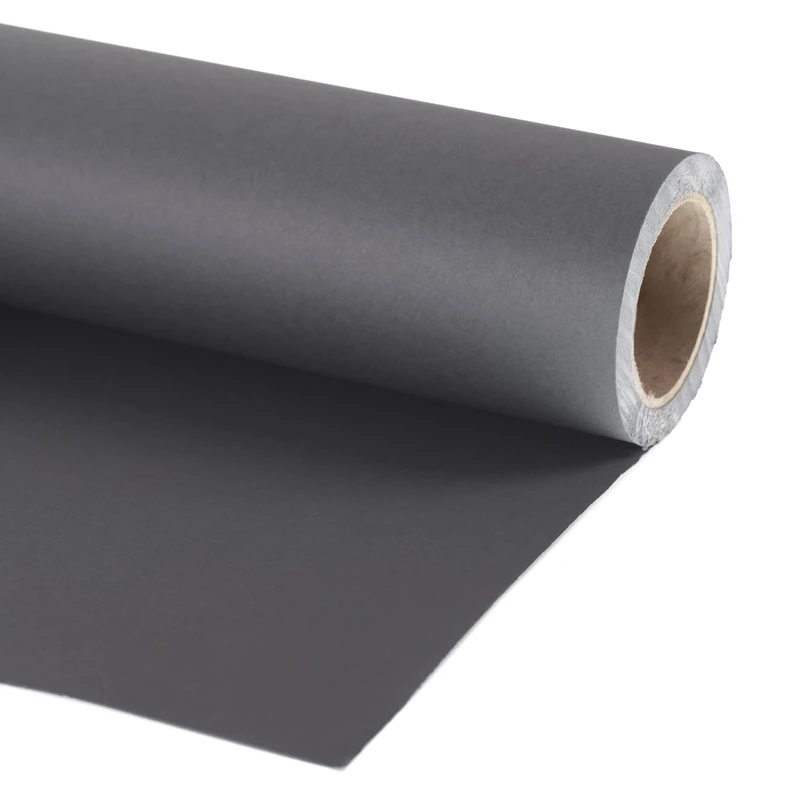 Manfrotto LL LP9127 Paper Backgrounds - 1.37 x 11 m, Shadow Grey