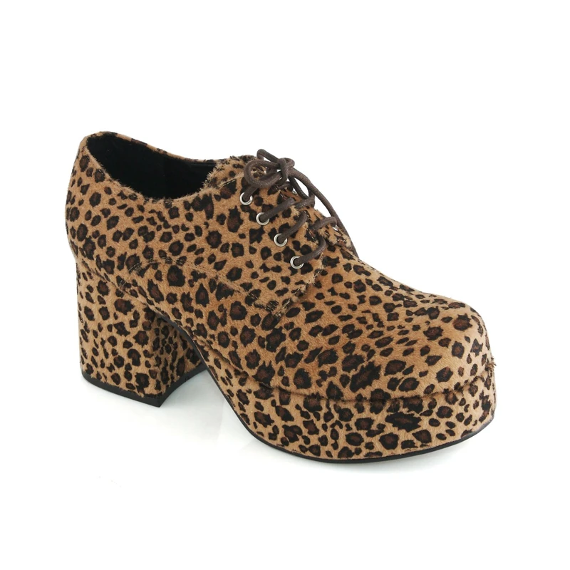 Ellie Shoes Men's Platform, Leopard, X-Large UK