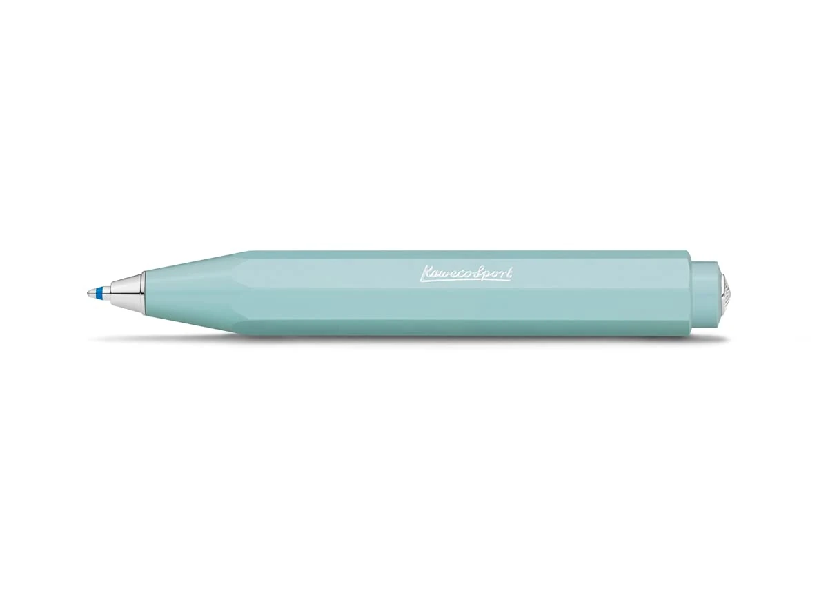 Kaweco SKYLINE SPORT Ball Pen Mint I Retractable Ballpoint Pen in Summery Design with Standard D1 Refills IExclusive Biro 10.5 cm