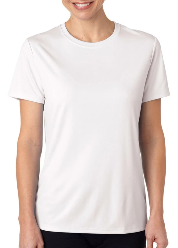 Hanes Sport Women's Short Sleeve Cool DRI Performance Tee, White, X-Large