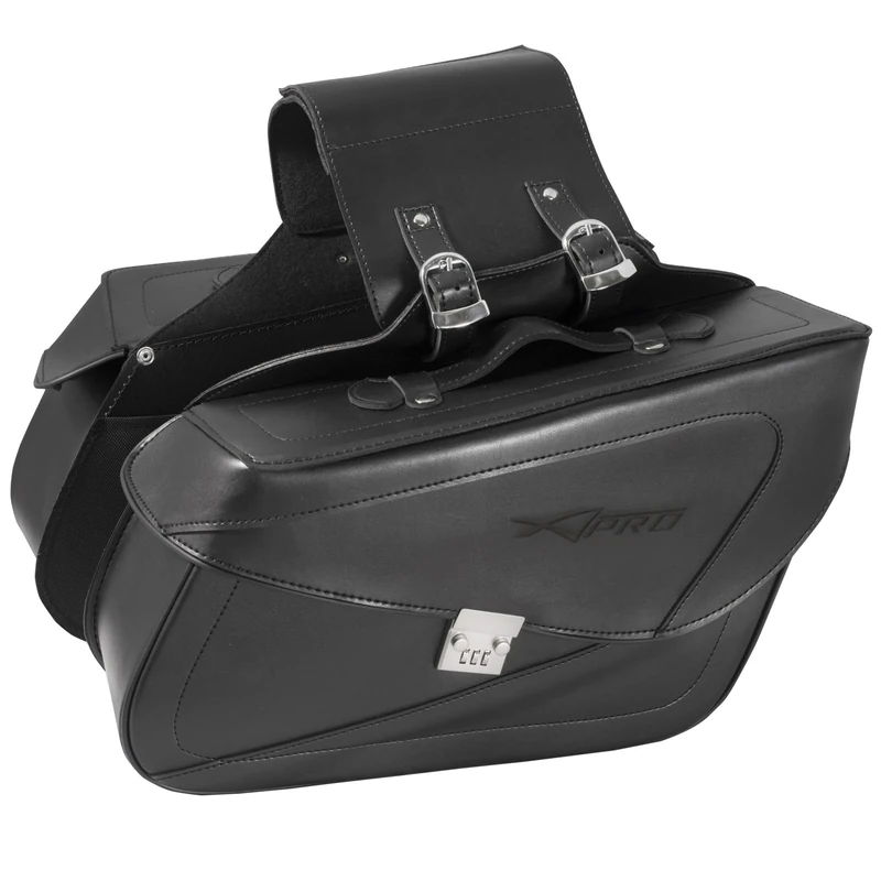 A-pro Throw-Over Saddle Bags Panniers Pair Motorcycle Motorbike Luggage Sonic Moto