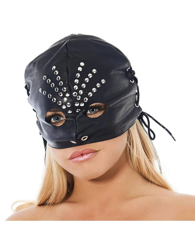 Erotic Fashion ra7596 Maske, Schwarze Leder Verstellbar, 1er-Pack (1 x 1 Stück) - Image 1