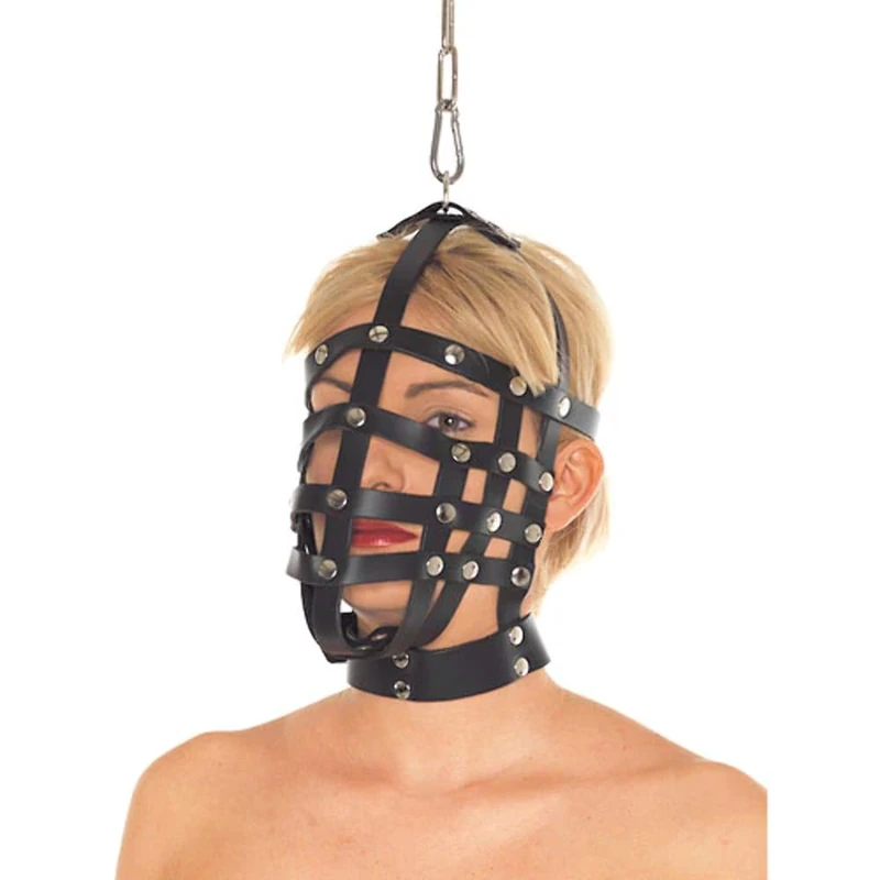 Rimba Erotic Fashion ra7601 Maske, Schwarze Leder Verstellbar, 1er-Pack (1 x 1 Stück)