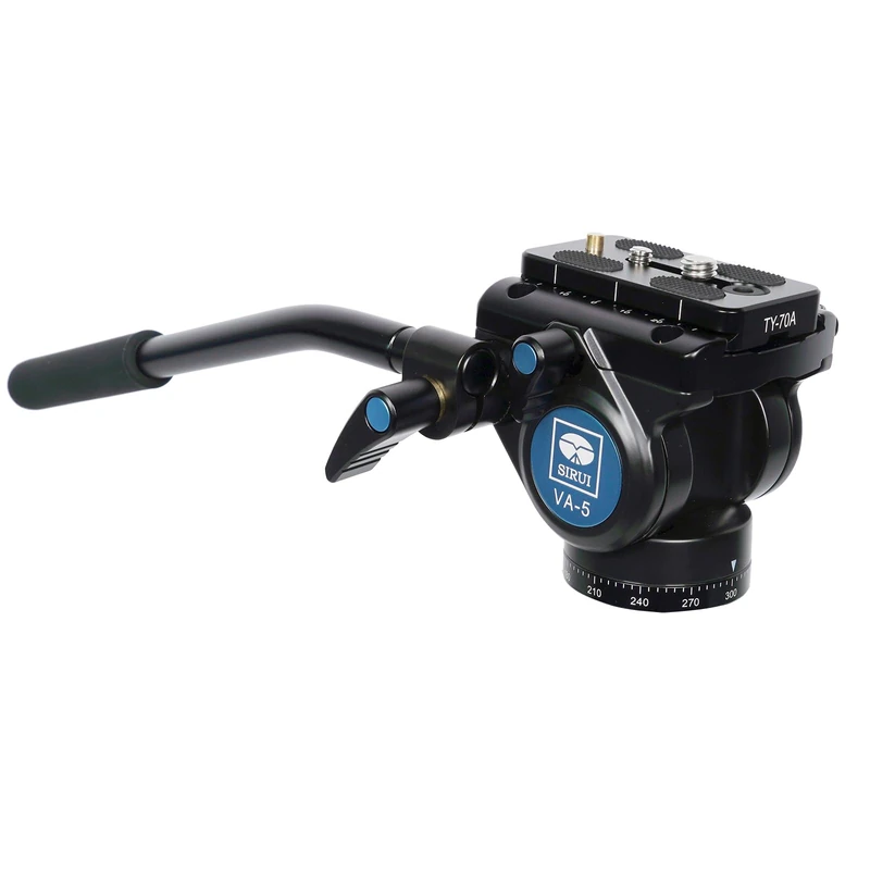 SIRUI VA-5 Fluid Video Head with Arca Swiss Compatible Quick Release Plate Tripod Head