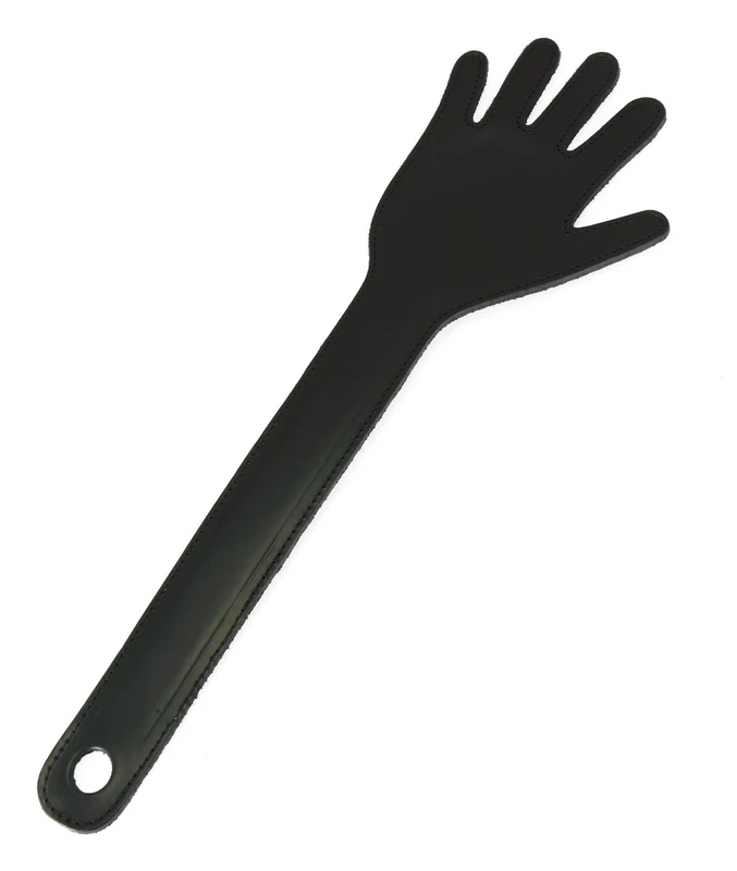 Erotic Fashion ra7725 Peitsche 40 cm, Schwarz Leder Peitsche mit Innenkern aus Metall, 1er-Pack (1 x 1 Stück)