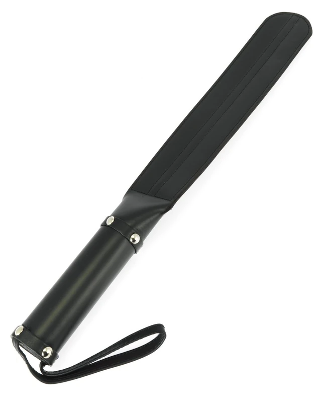 Erotic Fashion Peitsche 48 cm, Schwarz Leder Klatsche, 1er-Pack (1 x 1 Stück) - Image 1