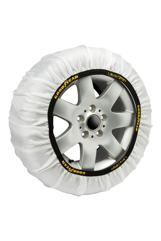 Goodyear Set of 2 Ultra GRIP Car Textile Snow Chains Size M, White