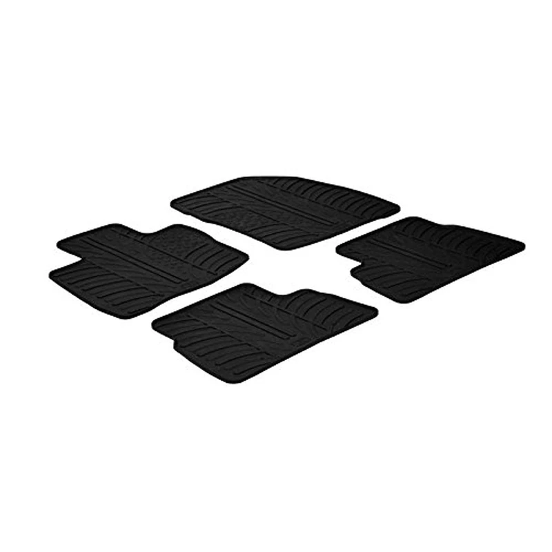 Gledring Rubber car mats set LHD compatible with Honda Civic 5 doors 2006- 2011 (T profile 4-pieces + mounting clips)