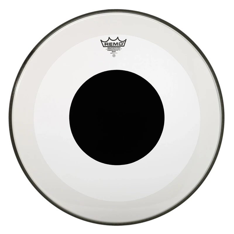 Other Powerstroke P3 Clear Bass Drumhead-Top Black Dot, 26" (P3132610)