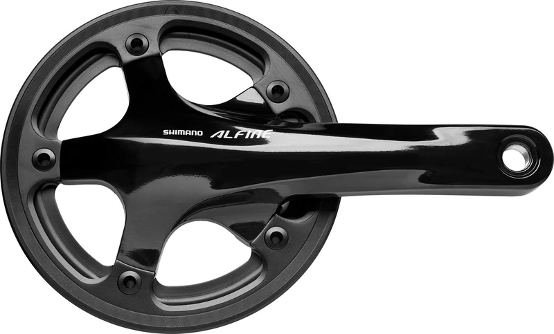 Shimano Unisex - Adult Alfine Crankset, Black, One Size