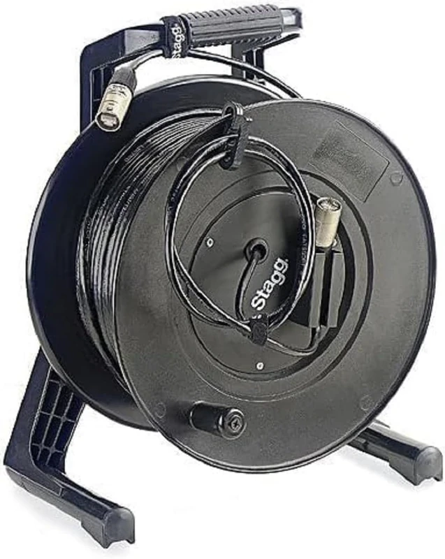 Stagg XCC50ECRL 50m X-Series Professional Ethercon Reel Cable - Black