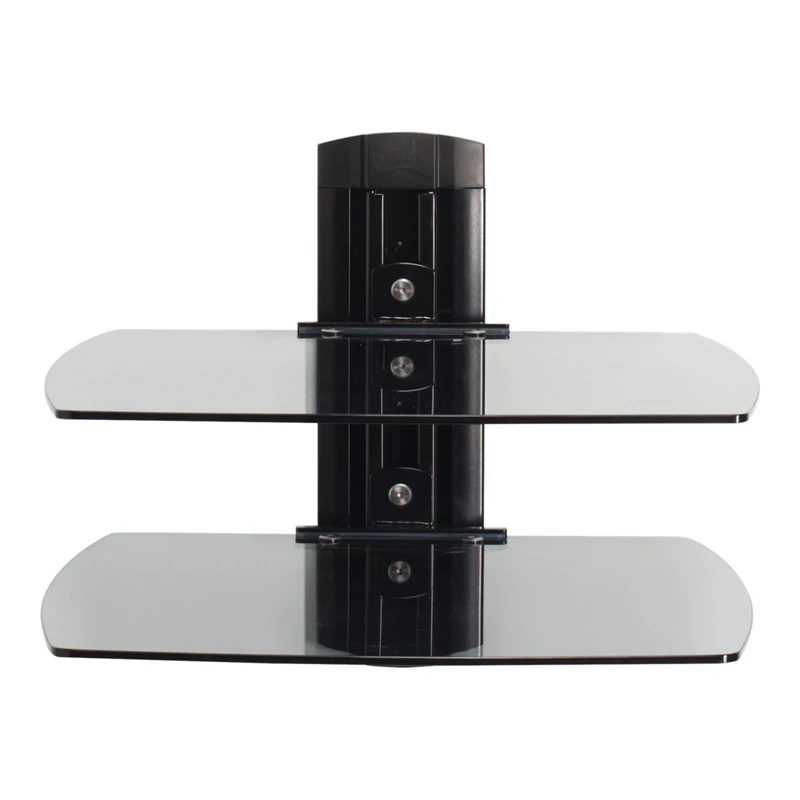 Sanus On-Wall Single-Column Shelving AV Component System with Two Shelves - Black