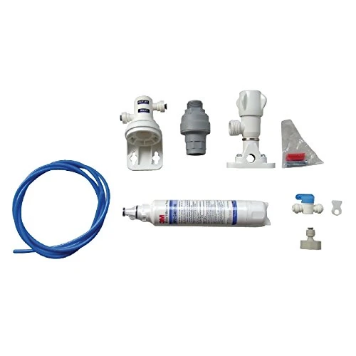 Water Cooler Filter Installation Kit Kit contains saddle valve, waterblock, fitting, shut off valve, 2m of 1/4" tubing, filter and head.