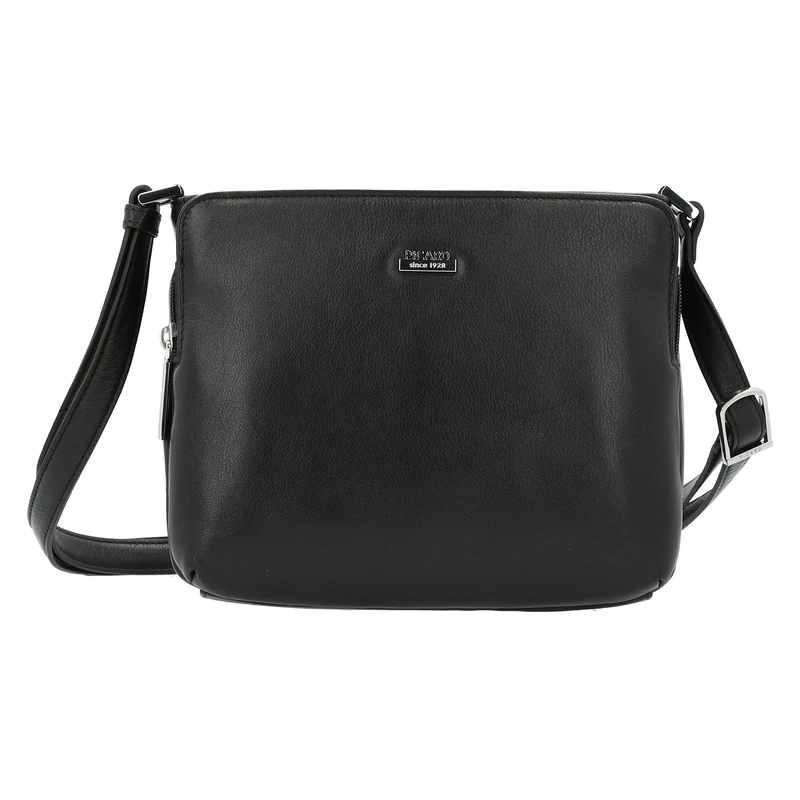 Picard Real Women's Shoulder Bag Made of Real Leather, Small, with Zip, Shoulder Bag, Everyday, Black, Standard-Größe, Everyday wear