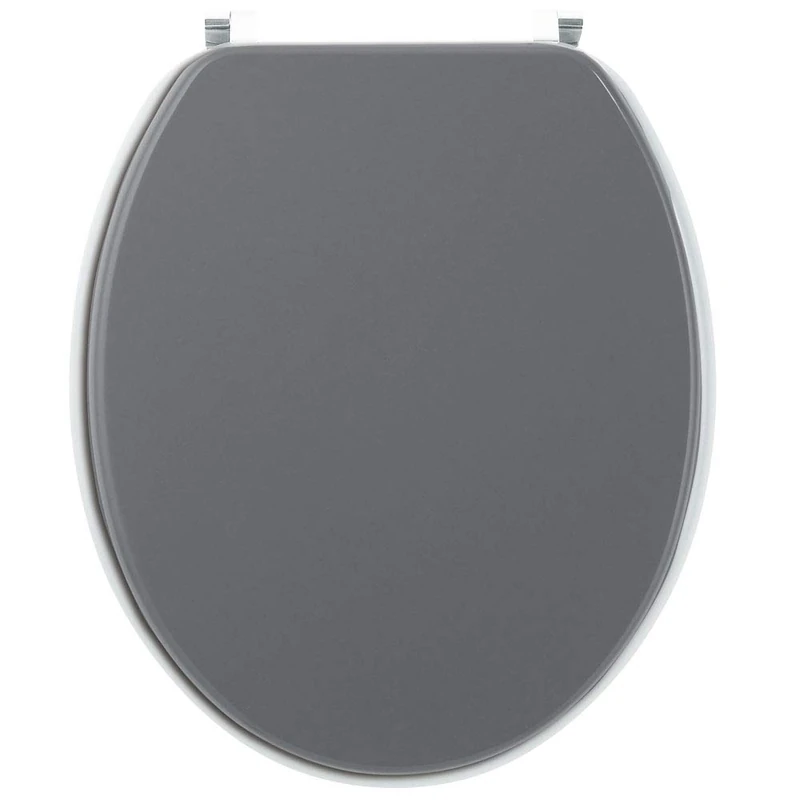 Wirquin Toilet 20719739 Bi-Color Line Lid Anthracite Seat Light Grey