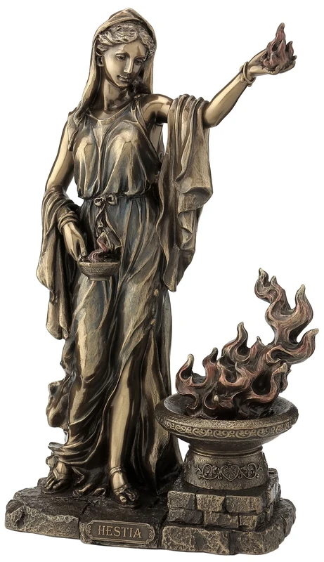 US 11.25 Inch Hestia - Greek Goddess Cold Cast Bronze Figurine