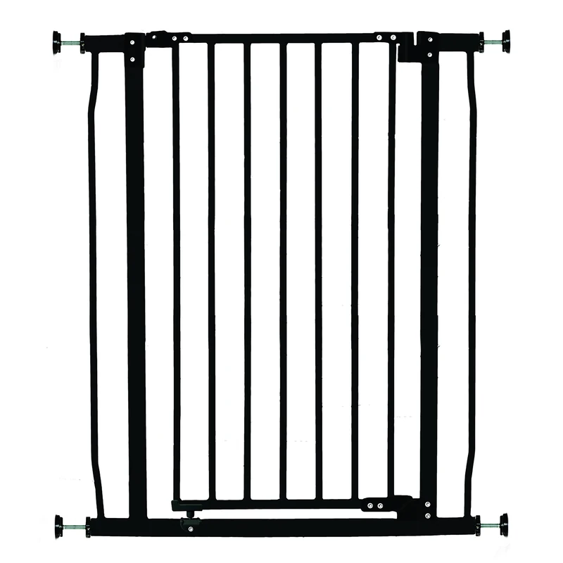 Dreambaby Liberty Extra-Tall Baby Safety Gate - Pressure Mounted Security Gates - Fits Openings from 75-81cm Wide - 93cm Tall - Black - Model G1962