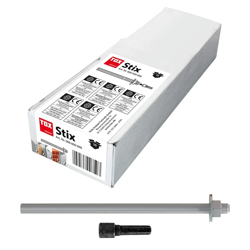 TOX threaded rod Stix M16 x 190 mm, stainless steel A4, 10 pieces, 070171281