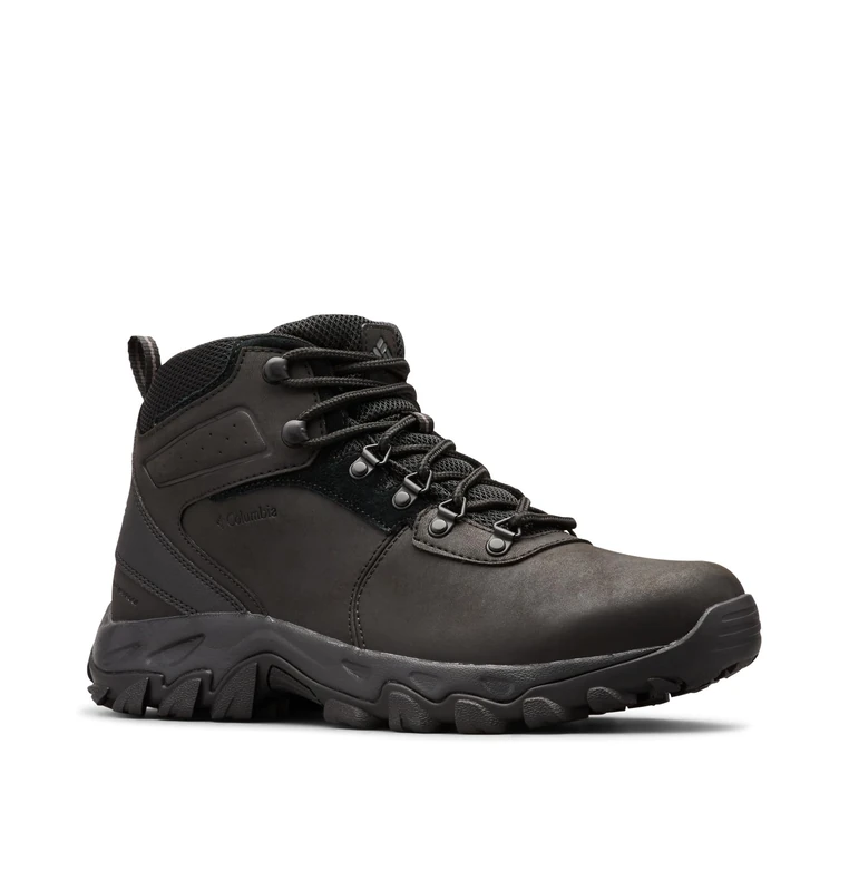 Columbia Men's Newton Ridge Plus 2 WP waterproof mid rise hiking boots, Black (Black x Black), 14 UK