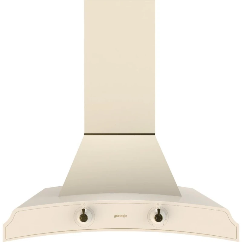 Gorenje 60 cm Chimney Hood - Beige Recirculation or Exhaust