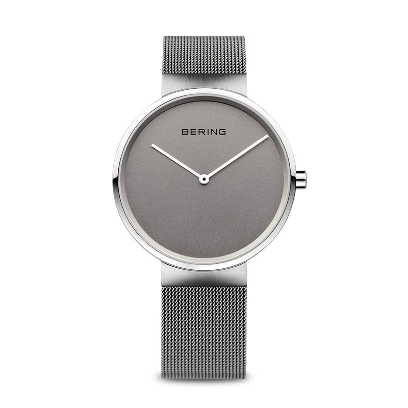 BERING Unisex Analog Quartz Classic Collection Watch with stainless steel Strap and Sapphire Crystal 14539-077