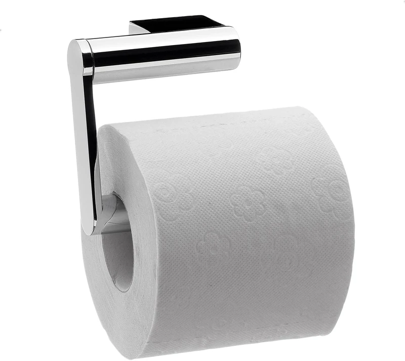Emco System2 Toilet Paper Holder without Lid Elegant Wall Mounted Metal Toilet Roll Holder Toilet Roll Holder with Articulated Arm Chrome