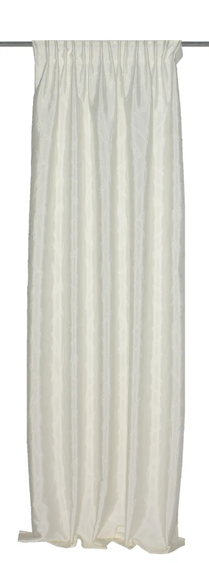 Home Fashion shrinking 85599–110 Ready-To-Hang Curtain Decorative Fabric 245 x 135 CM Decorative Fabric Woollen White