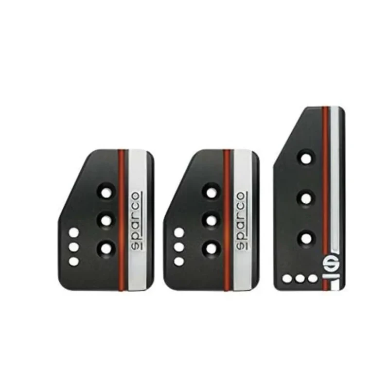 SPARCO 037879IOP01 Sparco 037879OP01 Set Sport Pedals 'Settanta' -Black Aluminum + White/Orange-Manual