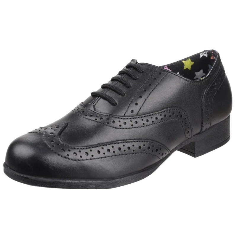 Hush Puppies HKY8020-001 Kada, Girls’ Brogue, Black (Black), 4 UK (37 EU)